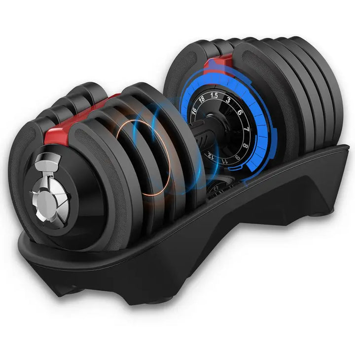 Verstellbare Kurzhanteln (1,5 – 18 kg) – Hantelset (2 Hanteln) für dein Heimtraining