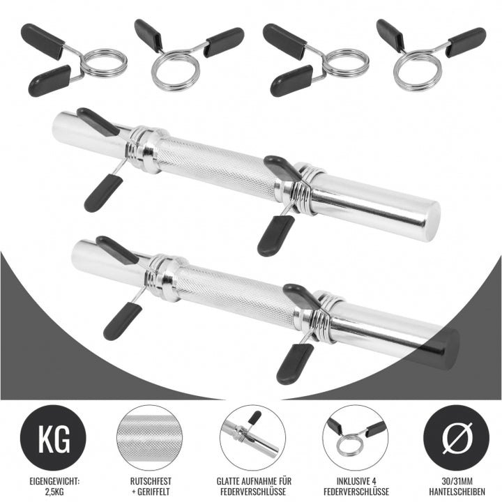 Gorilla Sports | Kurzhantelstangen Chrom
