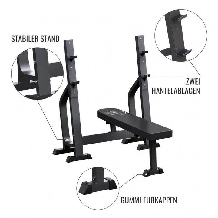 Gorilla Sports | Drückerbank massiv