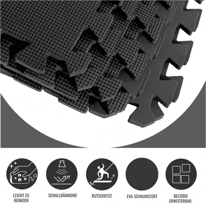 Gorilla Sports | Hantelbank Komplettset Schwarz 100 kg