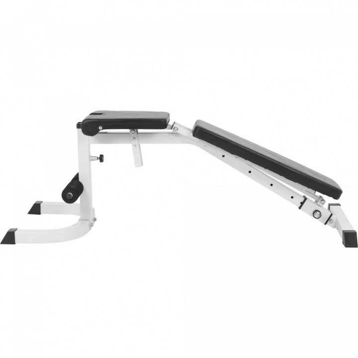 Gorilla Sports | Verstellbare Schrägbank mit Curlpult in Weiß