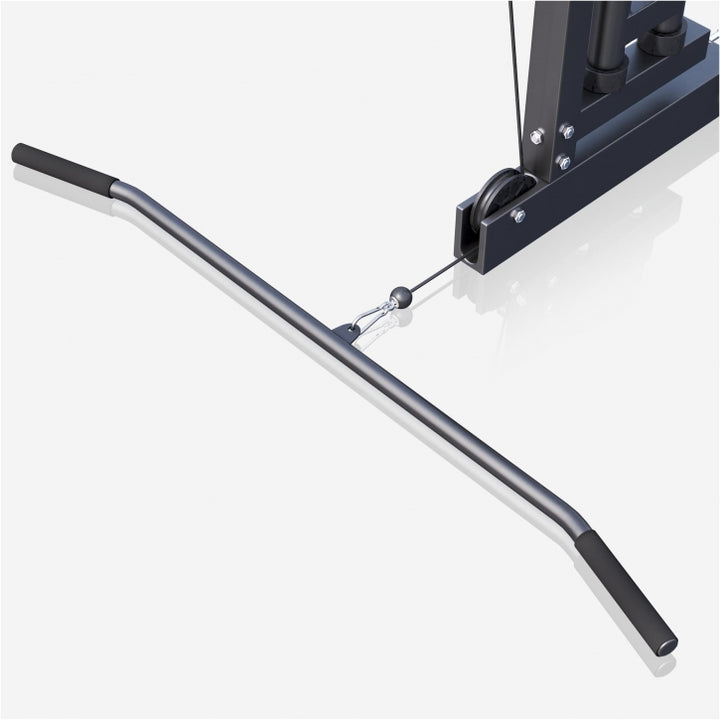 Gorilla Sports | Latzugturm zur Wandbefestigung in Schwarz