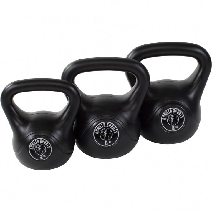 Gorilla Sports | Kettlebell aus Kunststoff 2-20 kg