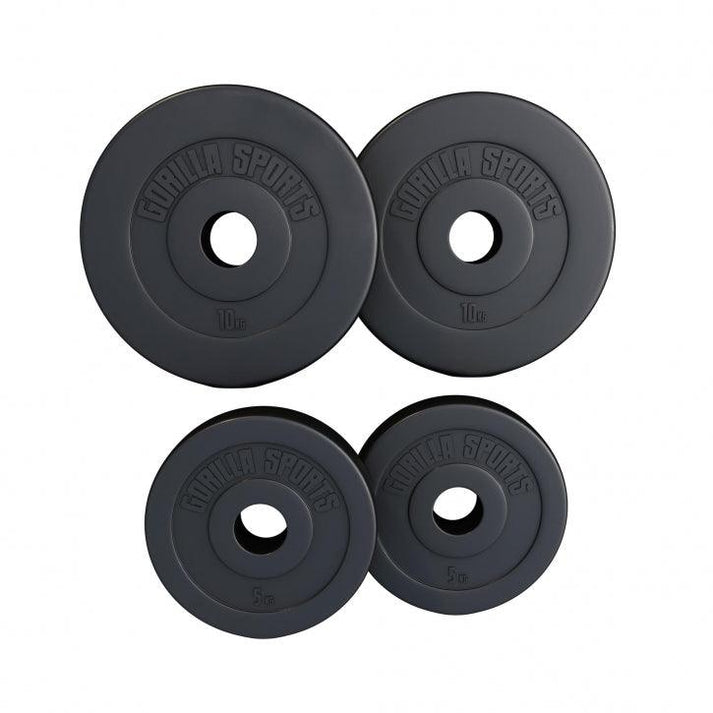 Gorilla Sports | Hantelscheibe Olympia 50/51mm Kunststoff 1,25-15 kg
