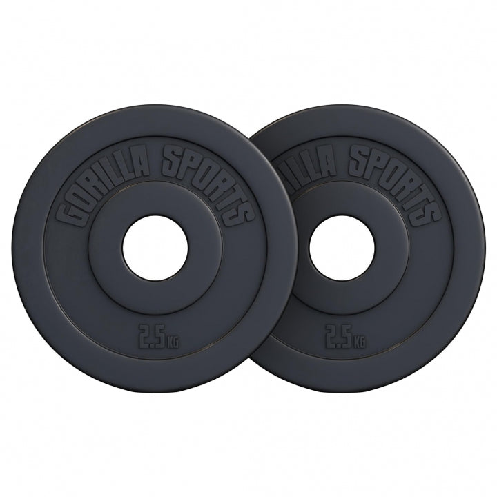 Gorilla Sports | Hantelscheibe Olympia 50/51mm Kunststoff 1,25-15 kg