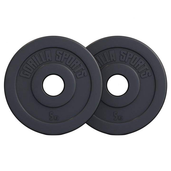 Gorilla Sports | Hantelscheibe Olympia 50/51mm Kunststoff 1,25-15 kg
