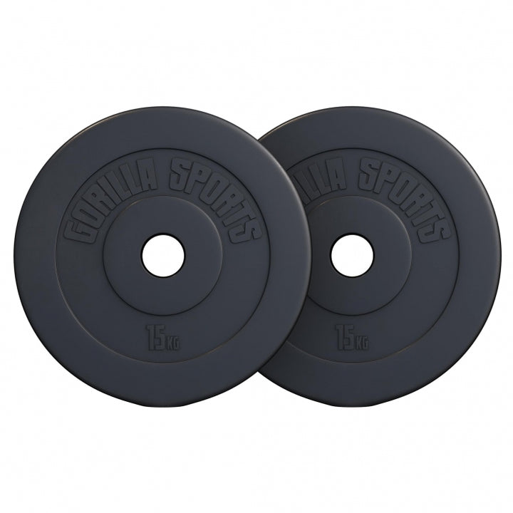 Gorilla Sports | Hantelscheibe Olympia 50/51mm Kunststoff 1,25-15 kg