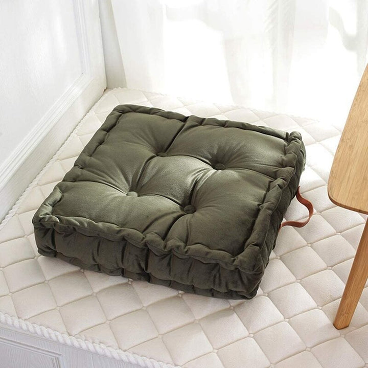 The Fitness Outlet | Sitzkissen/Zafukissen für Meditation Quadratisch mit Tragegriff