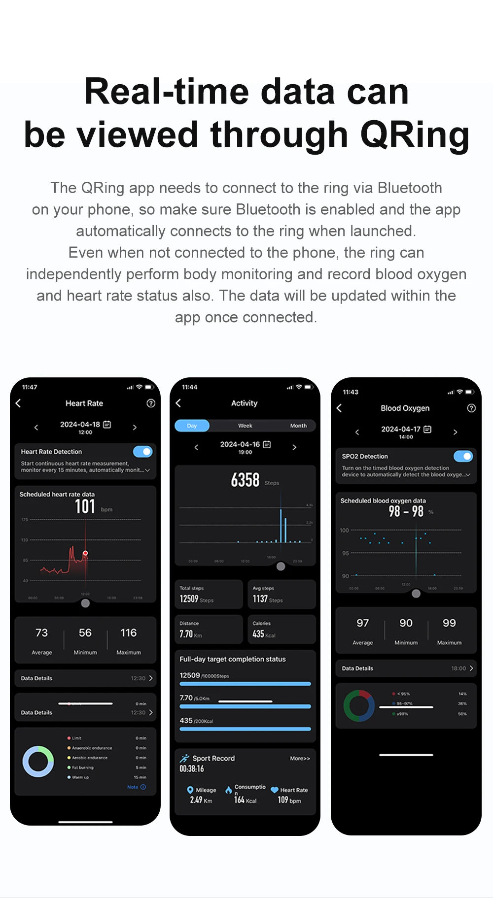 Colmi Smart Ring R06 – Fitness & Gesundheits-Tracker für Herzfrequenz, Blutsauerstoff & Schlafanalyse