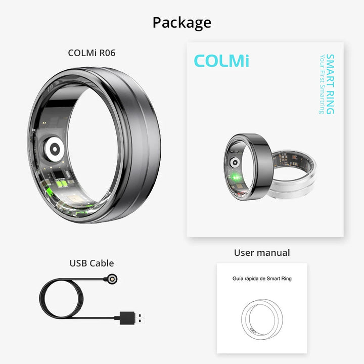 Colmi Smart Ring R06 – Fitness & Gesundheits-Tracker für Herzfrequenz, Blutsauerstoff & Schlafanalyse
