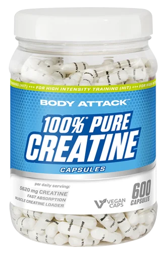 Body Attack | 100% Pure Creatine 600 Kapseln
