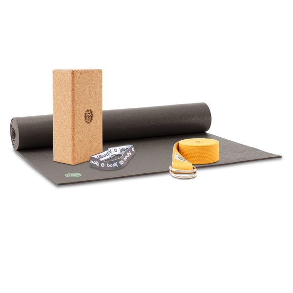 Lotus Works | Yogamatten Set - Studio Premium 4,5mm, in grau