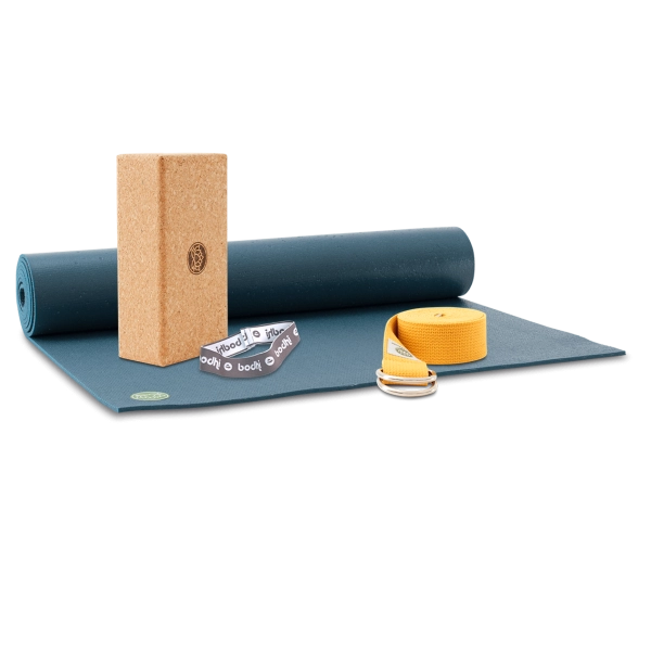 Lotus Works | Yogamatten Set - Studio Premium 4,5mm, in blau