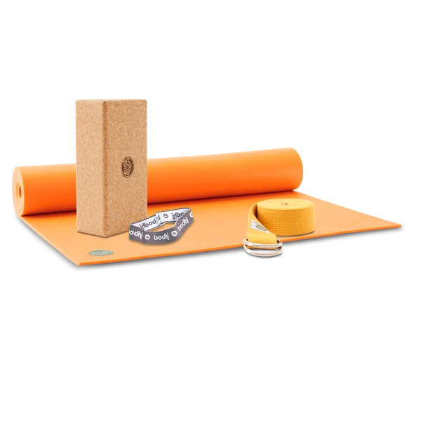 Lotus Works | Yogamatten Set - Studio Premium 4,5mm, in orange