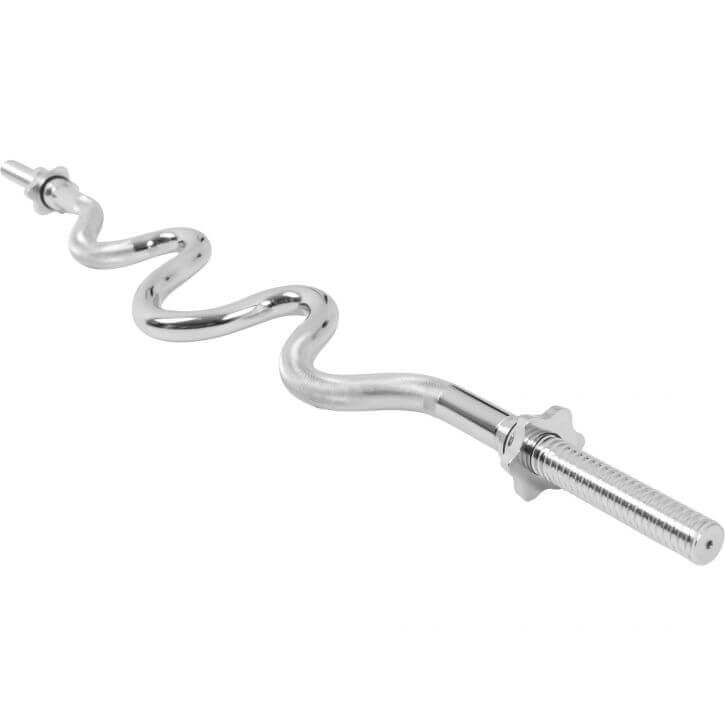 Gorilla Sports | Super SZ-Curlstange aus Chrom 120 cm