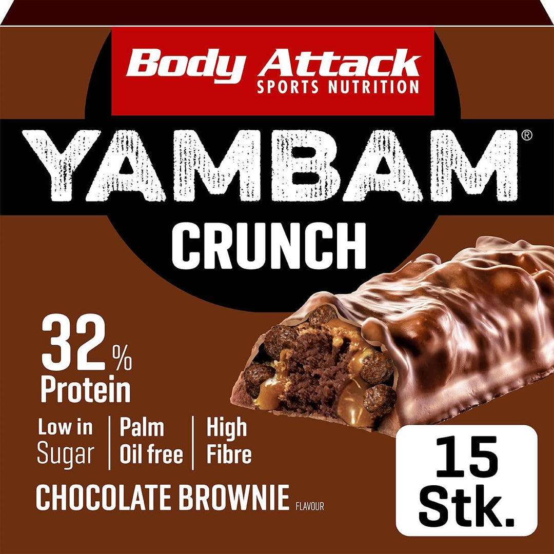 Body Attack | YAMBAM CRUNCH Protein Riegel (15x55g)