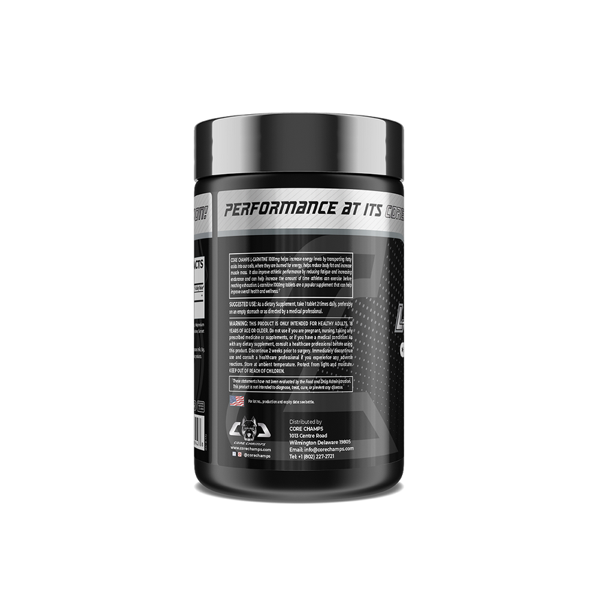 CORE CHAMPS | L-Carnitine 1000mg - 90 Tabletten