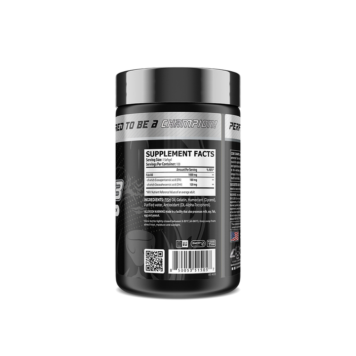 CORE CHAMPS | Omega-3 Fischöl - 100 Kapseln