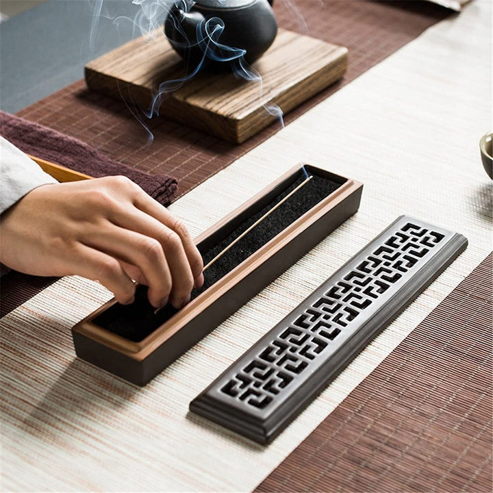 The Fitness Outlet | Räucherstäbchenhalter / Box aus Keramik