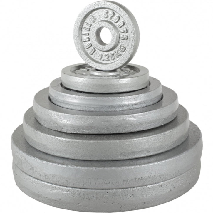 Gorilla Sports | SZ-Curlset Gusseisen 70 kg in Silber