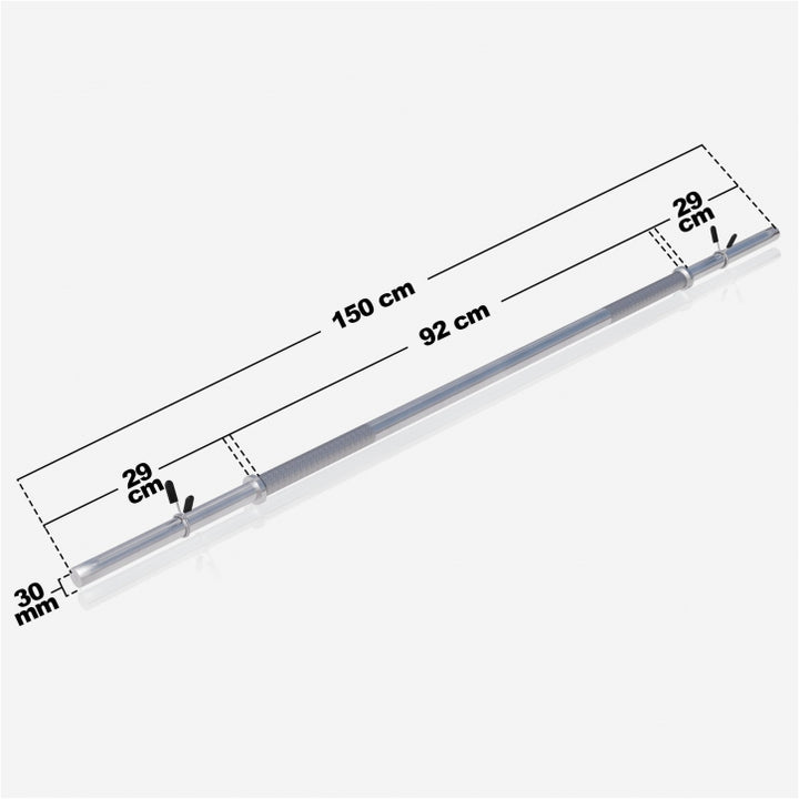 Gorilla Sports | Langhantelstange Chrom 150 cm