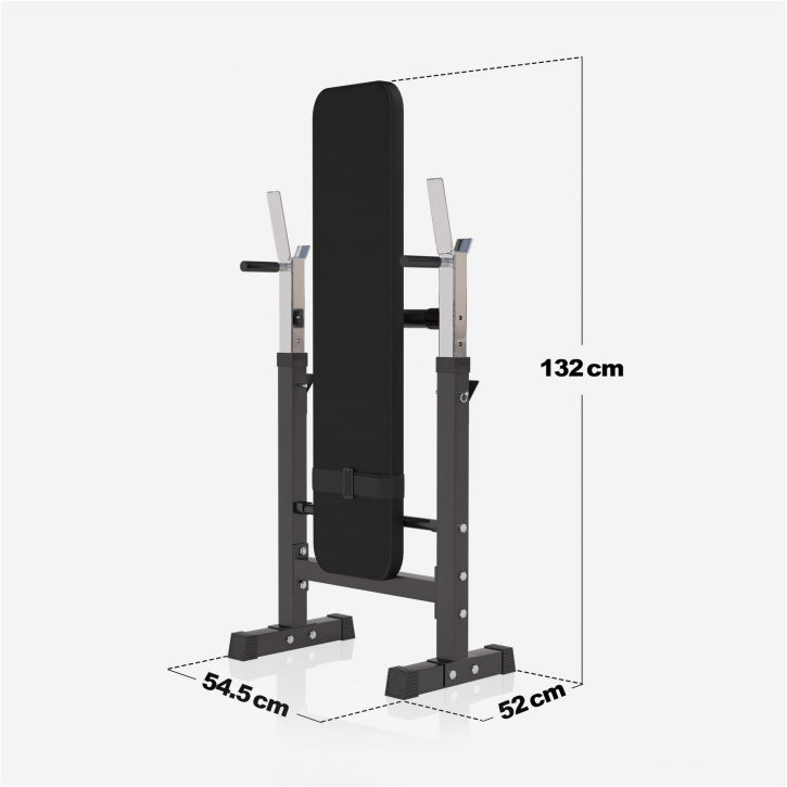 Gorilla Sports | Hantelbank mit Langhantelset 100 kg