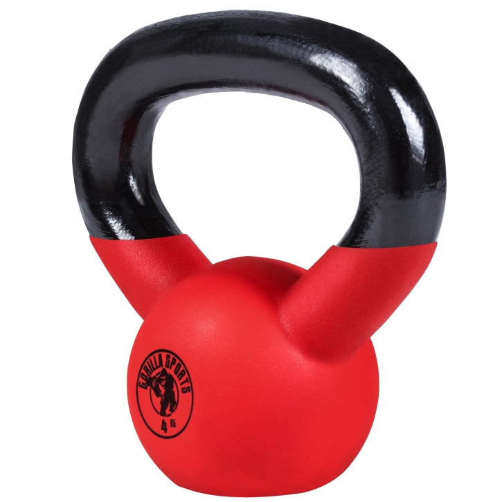 Gorilla Sports | Kettlebell Guss mit Gummibeschichtung 2-32 kg