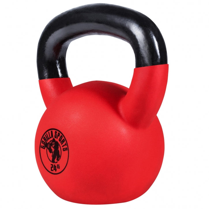 Gorilla Sports | Kettlebell Guss mit Gummibeschichtung 2-32 kg