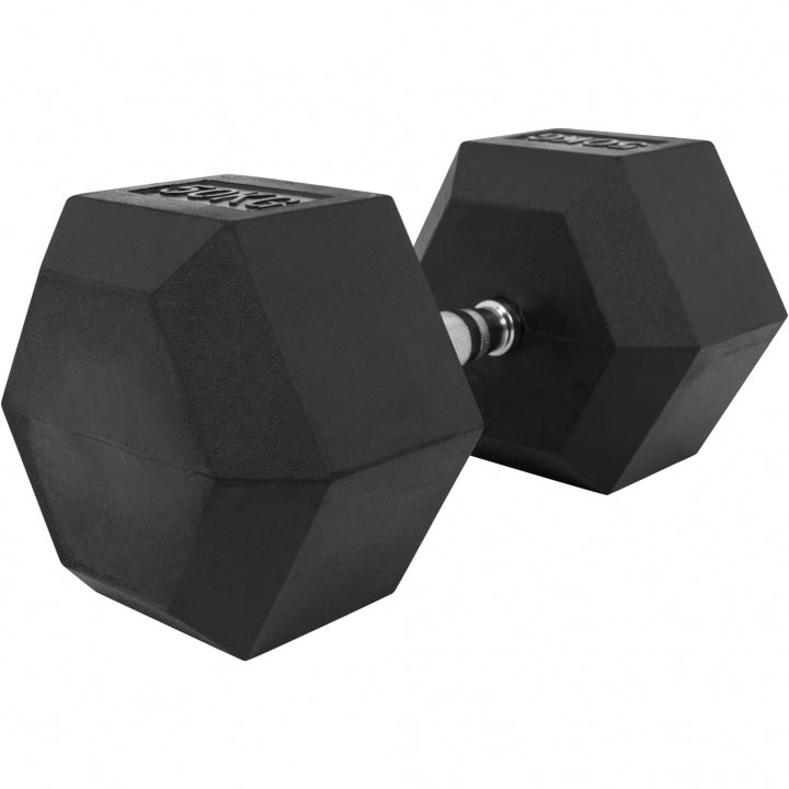 Gorilla Sports | Hexagon Kurzhantel Gummi 2-50 kg