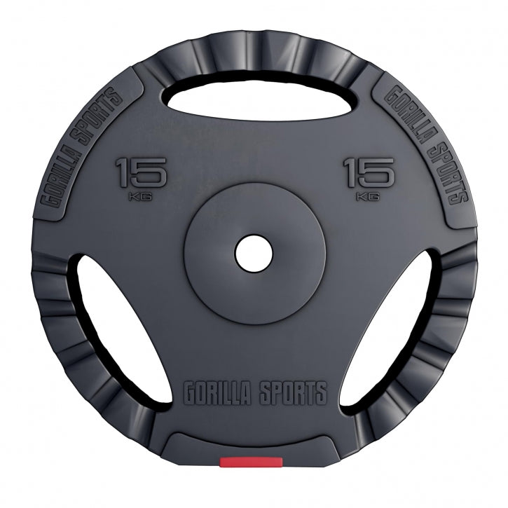 Gorilla Sports | Hantelscheibe Kunststoff Gripper 1,25-15 kg