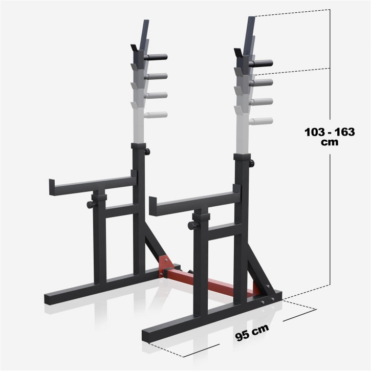 Gorilla Sports | Multi Squat Rack verstellbar