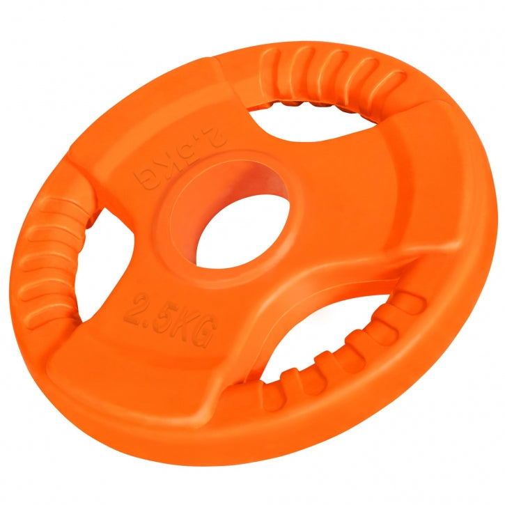 Gorilla Sports | Hantelscheibe 50/51mm Olympia Gummi Gripper 1,25-25 kg