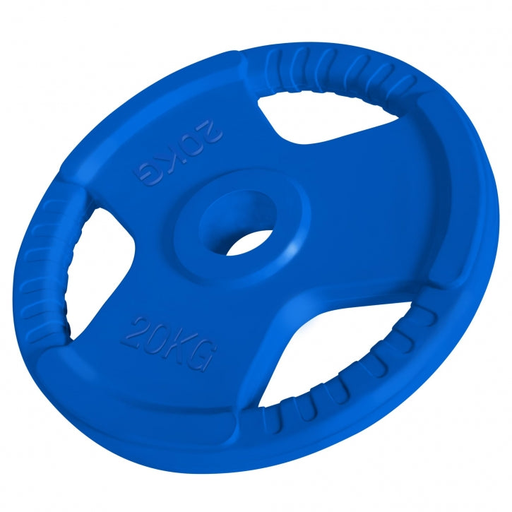 Gorilla Sports | Hantelscheibe 50/51mm Olympia Gummi Gripper 1,25-25 kg