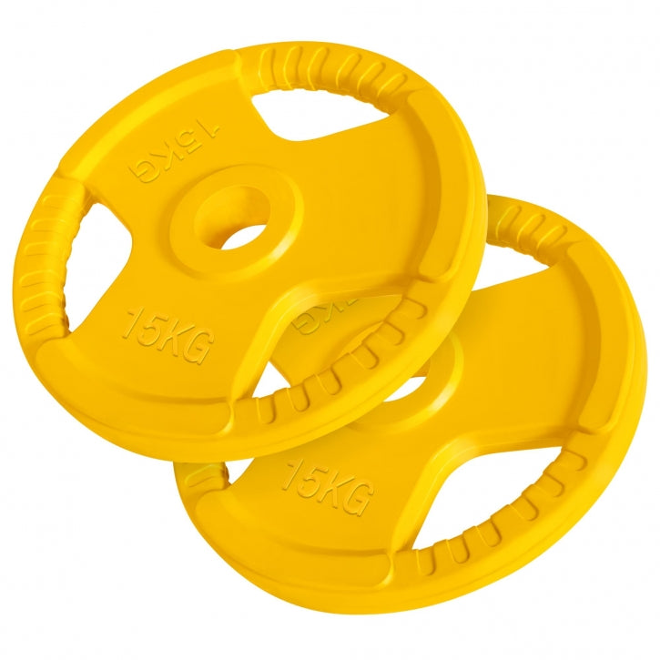 Gorilla Sports | Hantelscheibe 50/51mm Olympia Gummi Gripper 1,25-25 kg