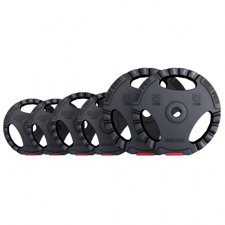 Gorilla Sports | Hantelscheibe Kunststoff Gripper 1,25-15 kg