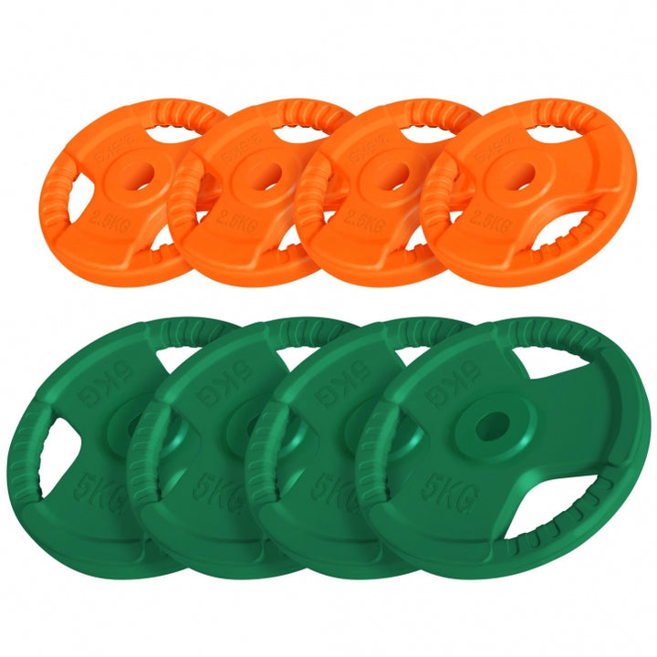 Gorilla Sports | Hantelscheibe 30/31 mm Gummi Gripper 1,25-25 kg