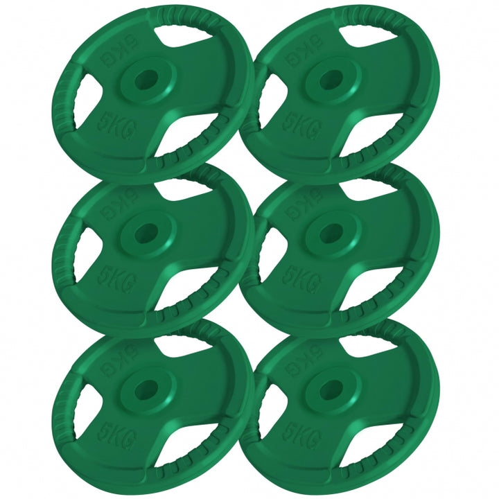 Gorilla Sports | Hantelscheibe 30/31 mm Gummi Gripper 1,25-25 kg