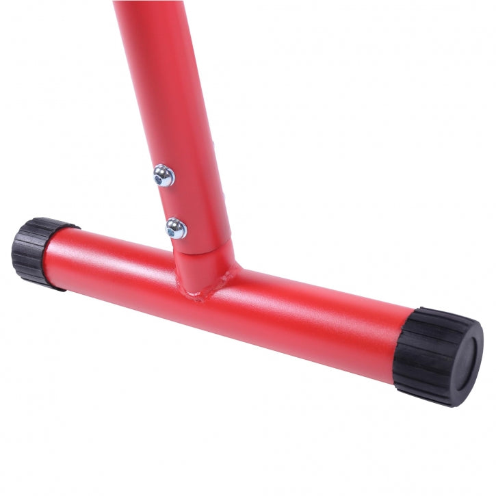 Gorilla Sports | Push-up Stand Bar Parallettes in Schwarz/Rot/Blau