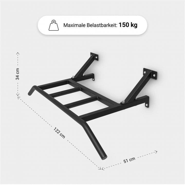 Gorilla Sports | Profi-Klimmzugstange für die Wand
