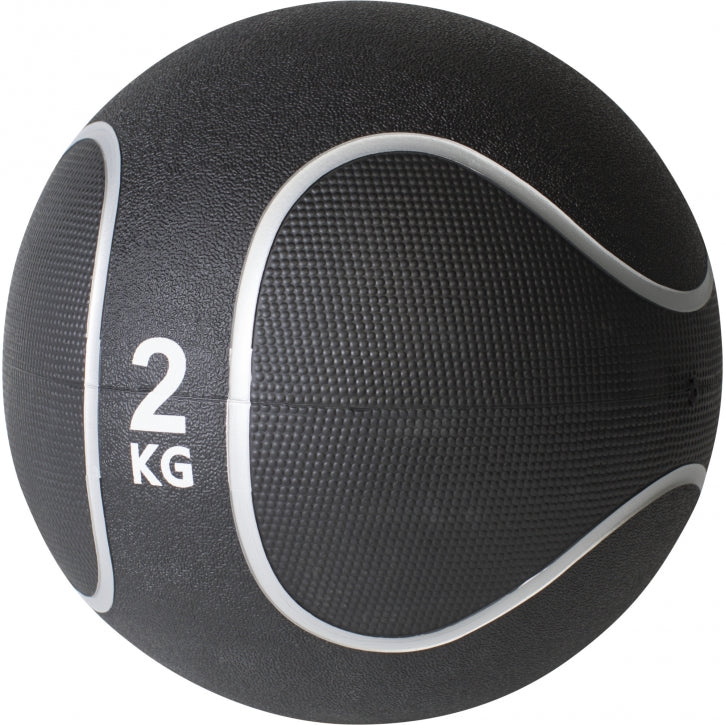 Gorilla Sports | Medizinball Schwarz/Silber 1-10 kg