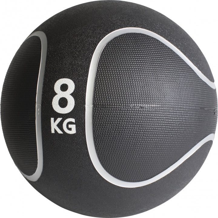 Gorilla Sports | Medizinball Schwarz/Silber 1-10 kg