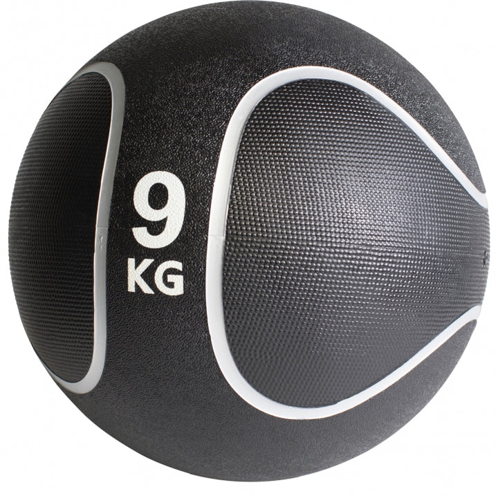 Gorilla Sports | Medizinball Schwarz/Silber 1-10 kg