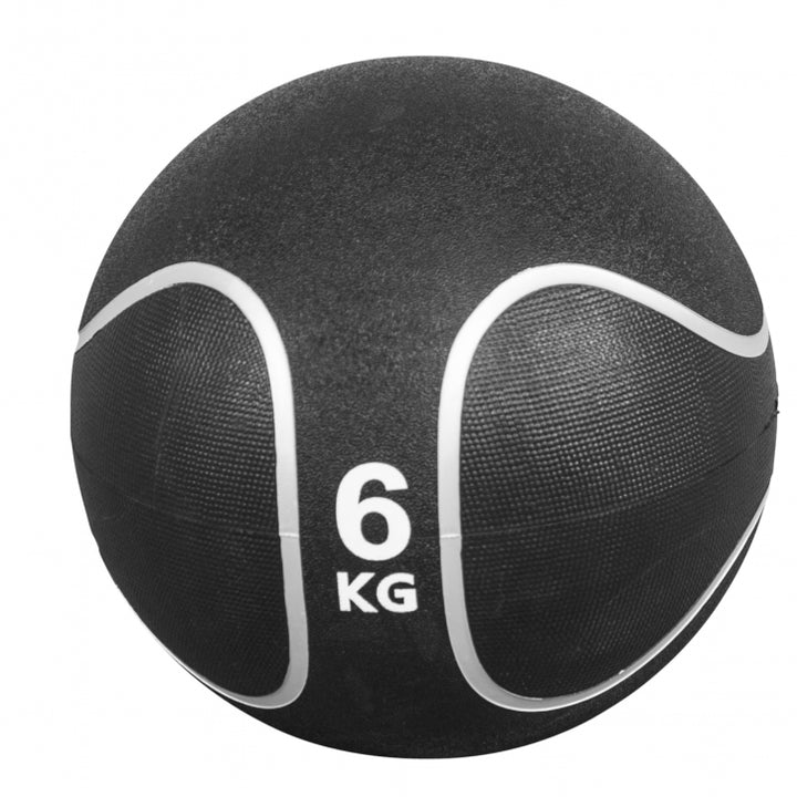 Gorilla Sports | Medizinball Schwarz/Silber 1-10 kg