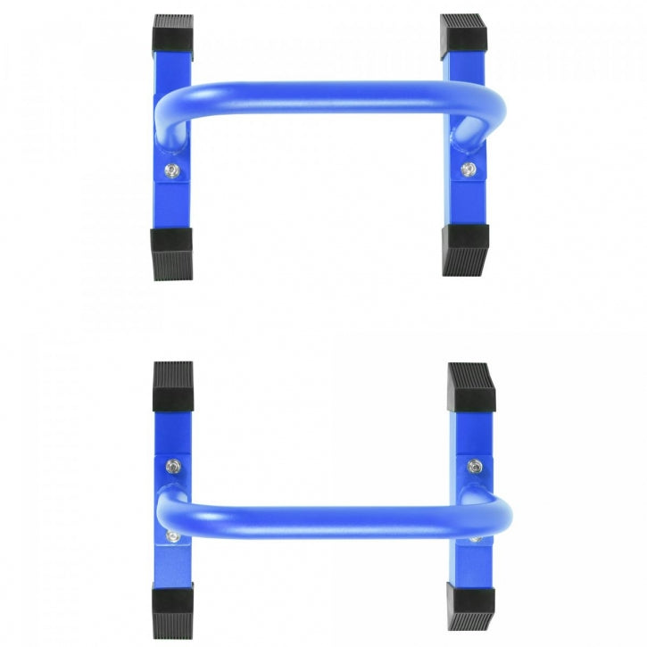 Gorilla Sports | Push Up Parallettes in Schwarz/Blau/Rot