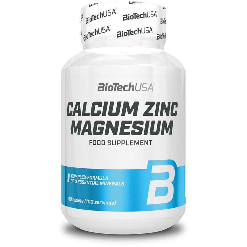 BioTech USA | Calcium Zinc Magnesium - 100 Tabletten