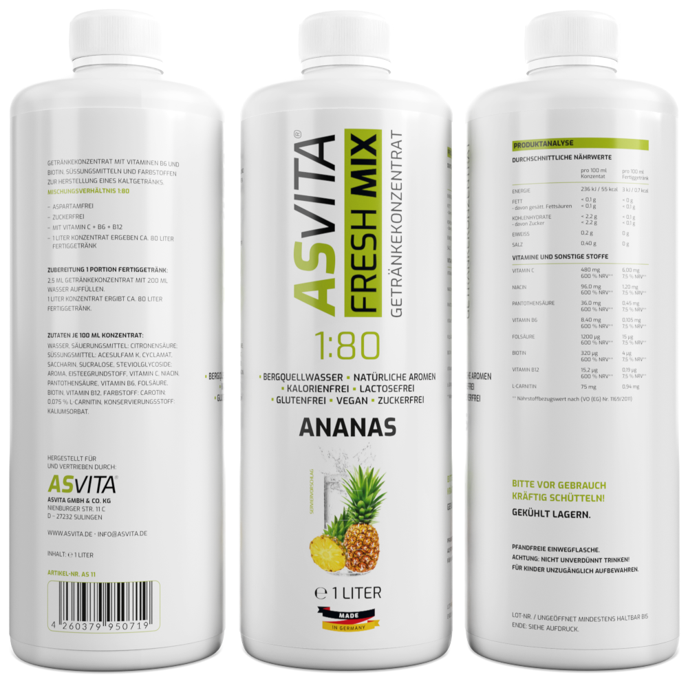 ASVita | Fresh Mix Mineralgetränk - 1000ml