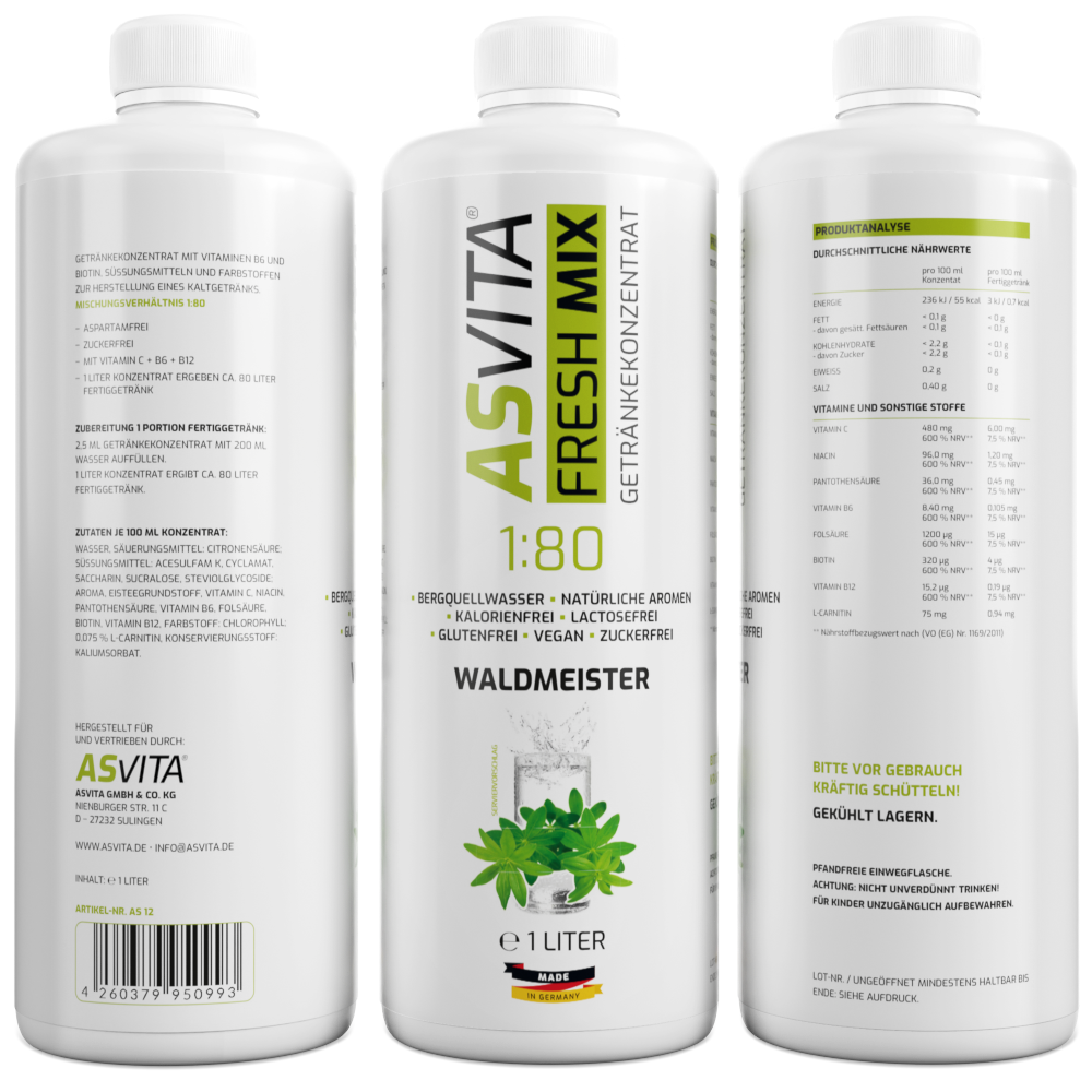 ASVita | Fresh Mix Mineralgetränk - 1000ml