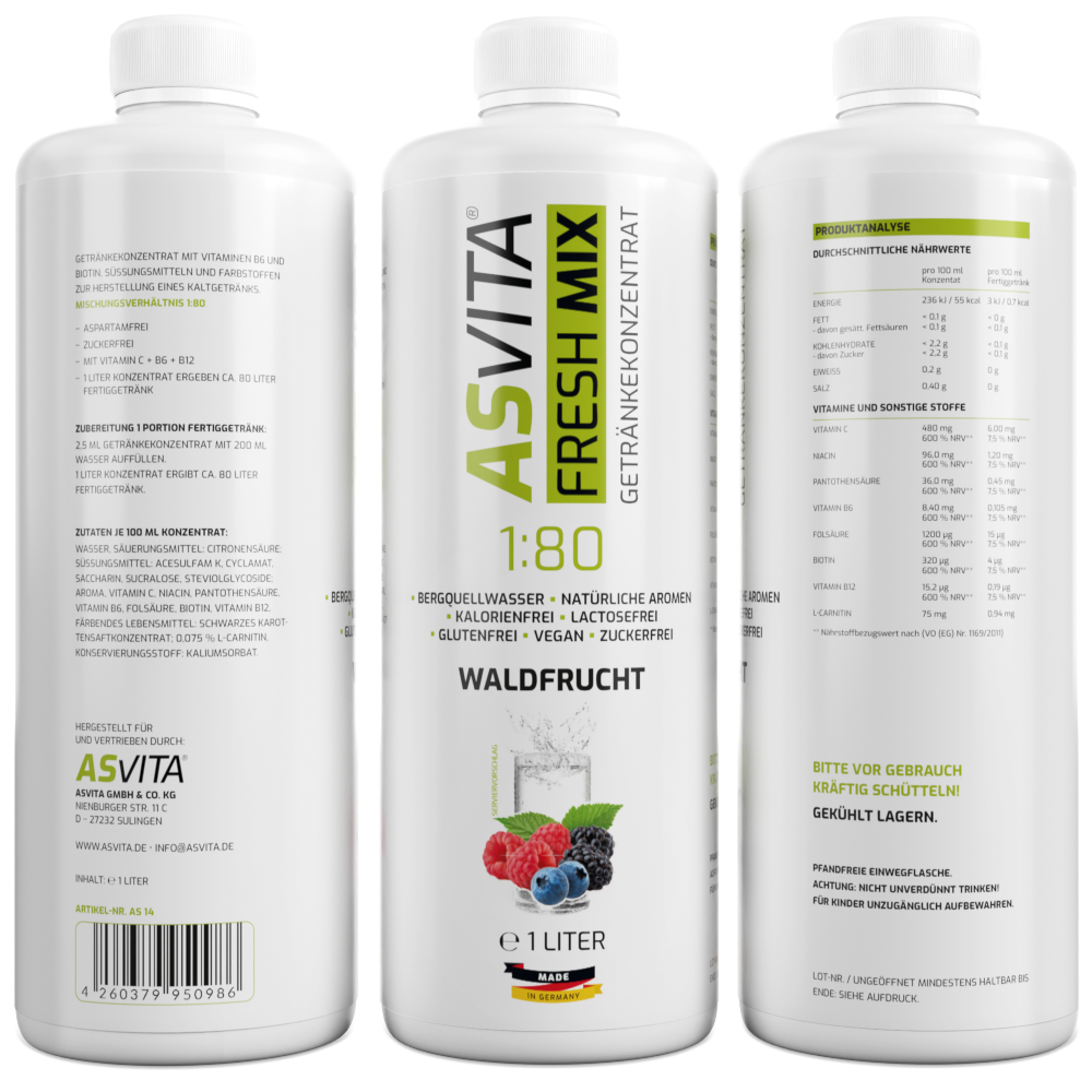 ASVita | Fresh Mix Mineralgetränk - 1000ml