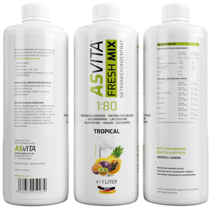 ASVita | Fresh Mix Mineralgetränk - 1000ml