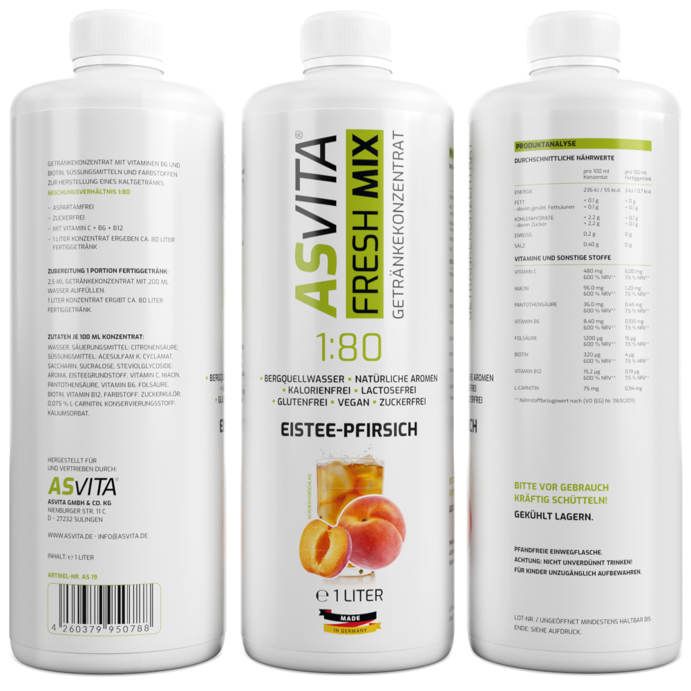 ASVita | Fresh Mix Mineralgetränk - 1000ml